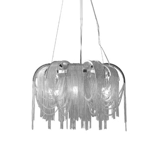 Lustra Lustre Superposé Chaîne Nickel Luxe