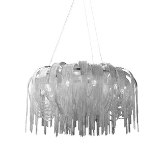 Lustra Lustre Superposé Chaîne Nickel Luxe