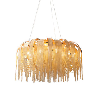 Lustra Lustre Superposé Chaîne Nickel Luxe