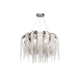 Lustra Lustre Superposé Chaîne Nickel Luxe