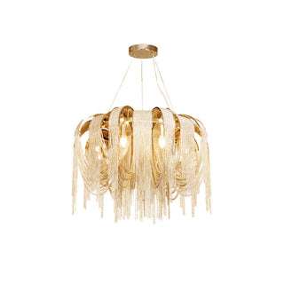 Lustra Lustre Superposé Chaîne Nickel Luxe