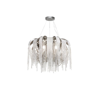 Lustra Lustre Superposé Chaîne Nickel Luxe