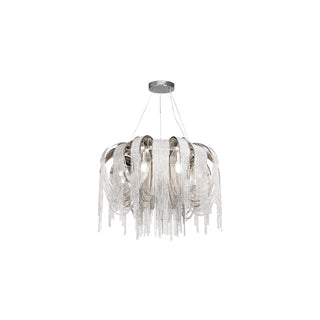 Lustra Lustre Superposé Chaîne Nickel Luxe