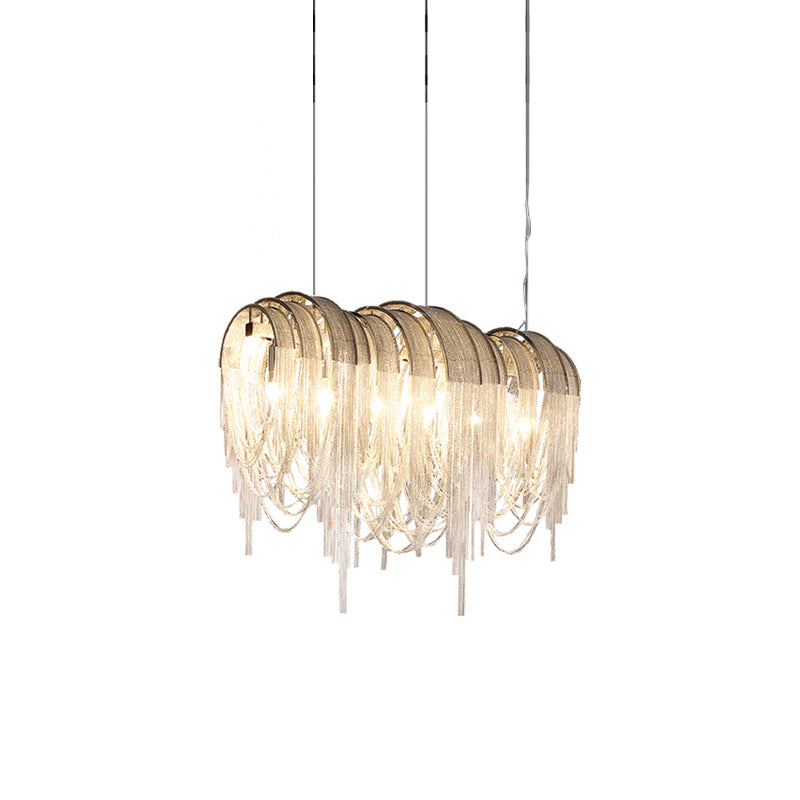 Ravius Lustre Superposé Chaîne Nickel Luxe