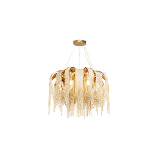 Lustra Lustre Superposé Chaîne Nickel Luxe