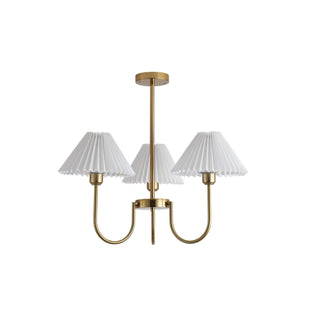Lenore Pleated Chandelier-Neutral Decor