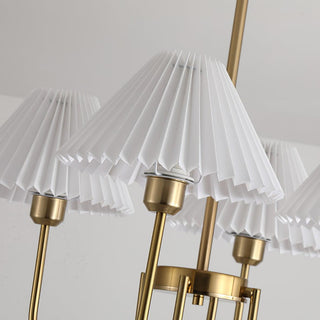 Lenore Pleated Chandelier-Neutral Decor