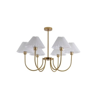 Lenore Pleated Chandelier-Neutral Decor