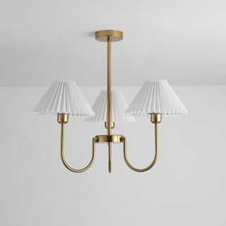 Lenore Pleated Chandelier-Neutral Decor
