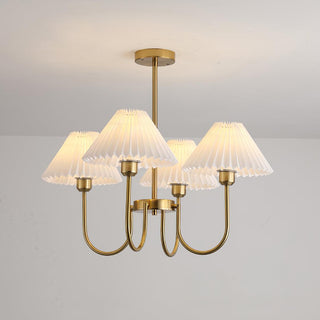 Lenore Pleated Chandelier-Neutral Decor