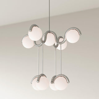 Lustre en Verre et Laiton Art Créativité Élégance Eurvinen