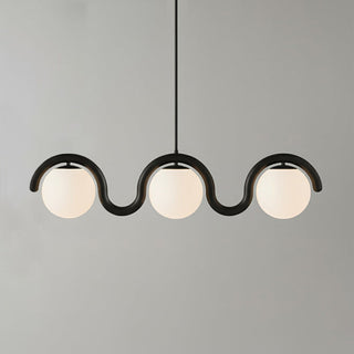 Uveta Lustre Linéaire Rouge & Argenté