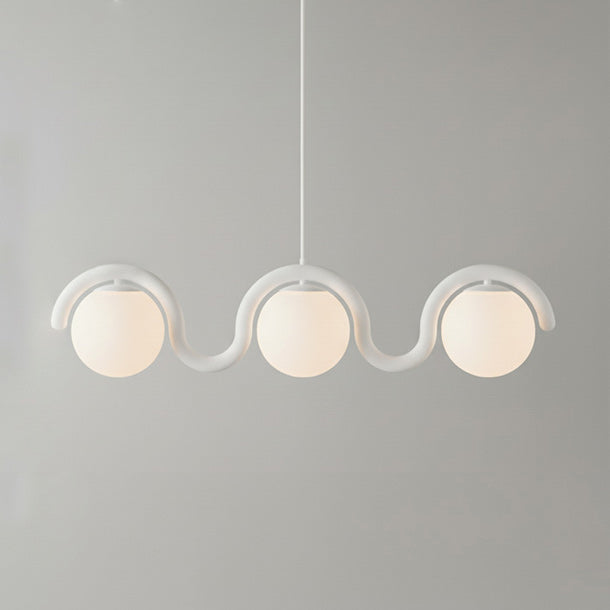 Uveta Lustre Linéaire Rouge & Argenté