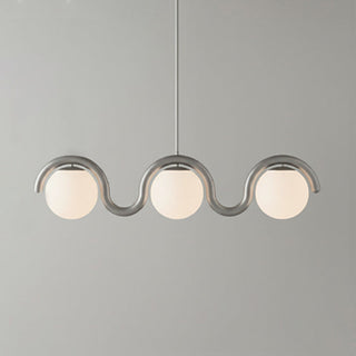 Uveta Lustre Linéaire Rouge & Argenté