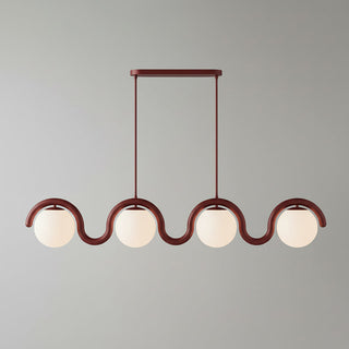 Uveta Lustre Linéaire Rouge & Argenté