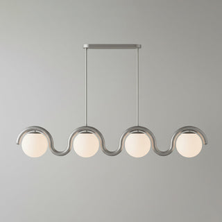 Uveta Lustre Linéaire Rouge & Argenté