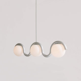 Uveta Lustre Linéaire Rouge & Argenté