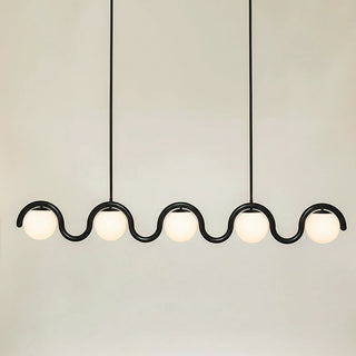 Uveta Lustre Linéaire Rouge & Argenté