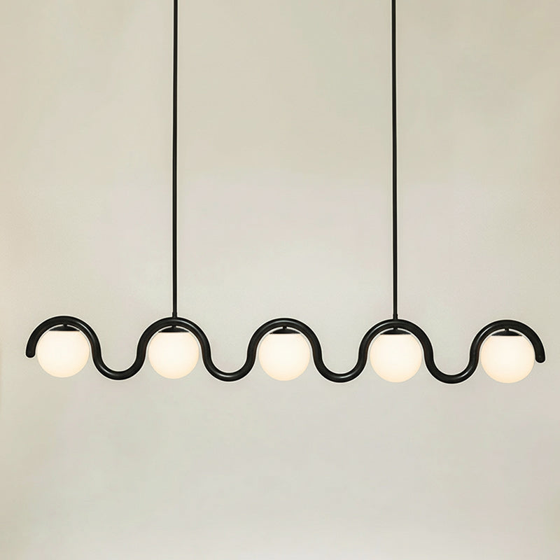 Uveta Lustre Linéaire Rouge & Argenté