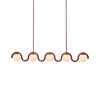 Uveta Lustre Linéaire Rouge & Argenté
