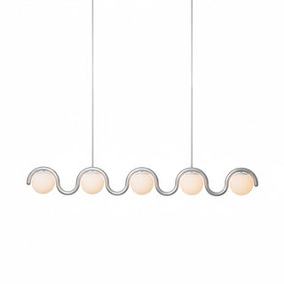 Uveta Lustre Linéaire Rouge & Argenté