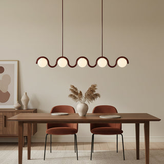 Uveta Lustre Linéaire Rouge & Argenté