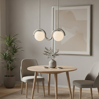 Uveta Lustre Linéaire Rouge & Argenté