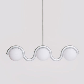 Uveta Lustre Linéaire Rouge & Argenté
