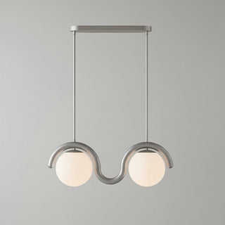 Uveta Lustre Linéaire Rouge & Argenté