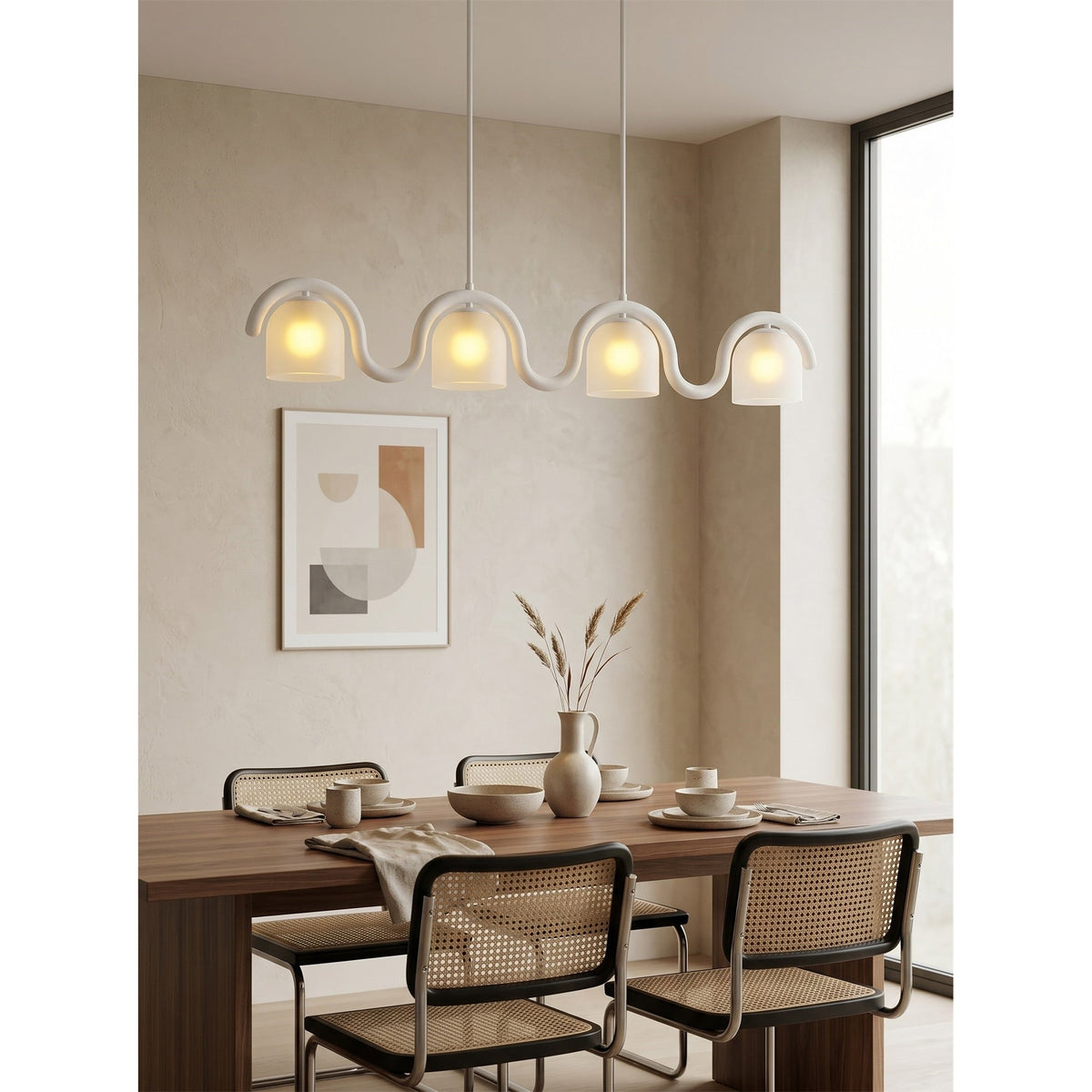 Lenox Lustre en Verre Linéaire
