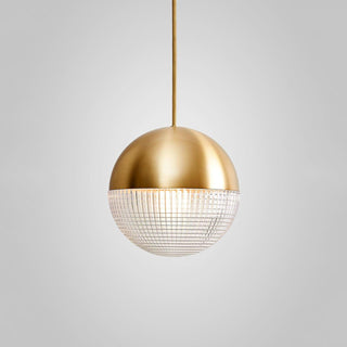 Solara Suspension en Laiton Verre Moderne