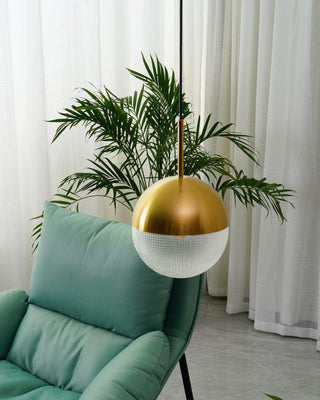 Solara Suspension en Laiton Verre Moderne