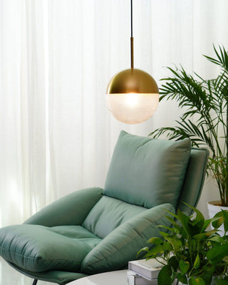 Solara Suspension en Laiton Verre Moderne