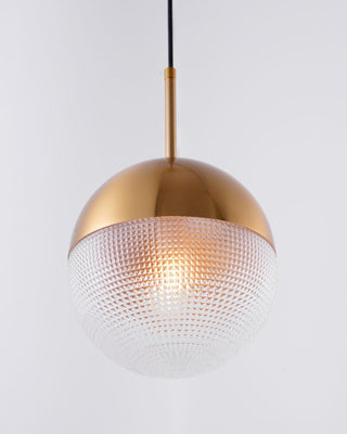Solara Suspension en Laiton Verre Moderne