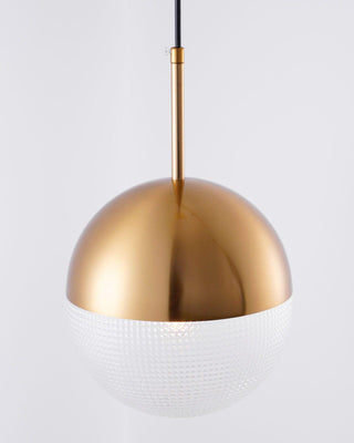 Solara Suspension en Laiton Verre Moderne