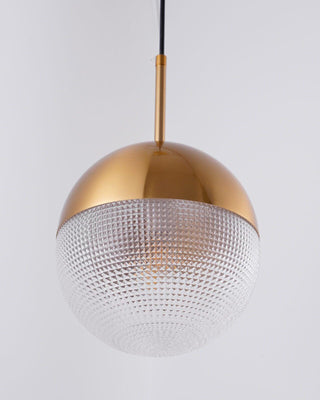 Solara Suspension en Laiton Verre Moderne