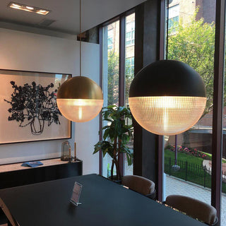 Solara Suspension en Laiton Verre Moderne