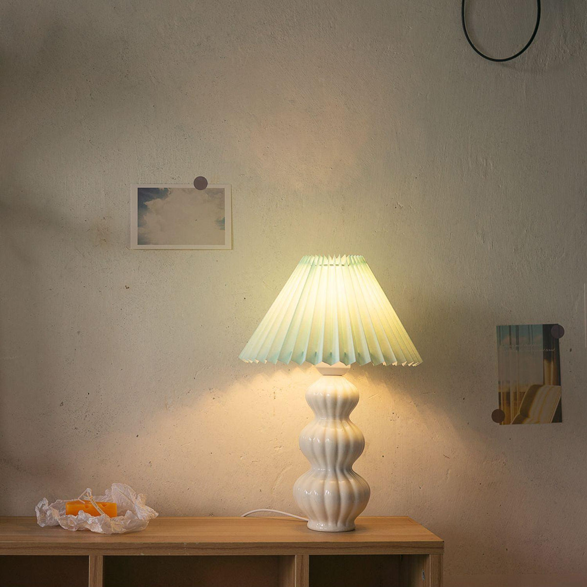 Hart Lampe de Table Vintage en Tissu