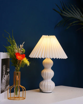 Hart Lampe de Table Vintage en Tissu