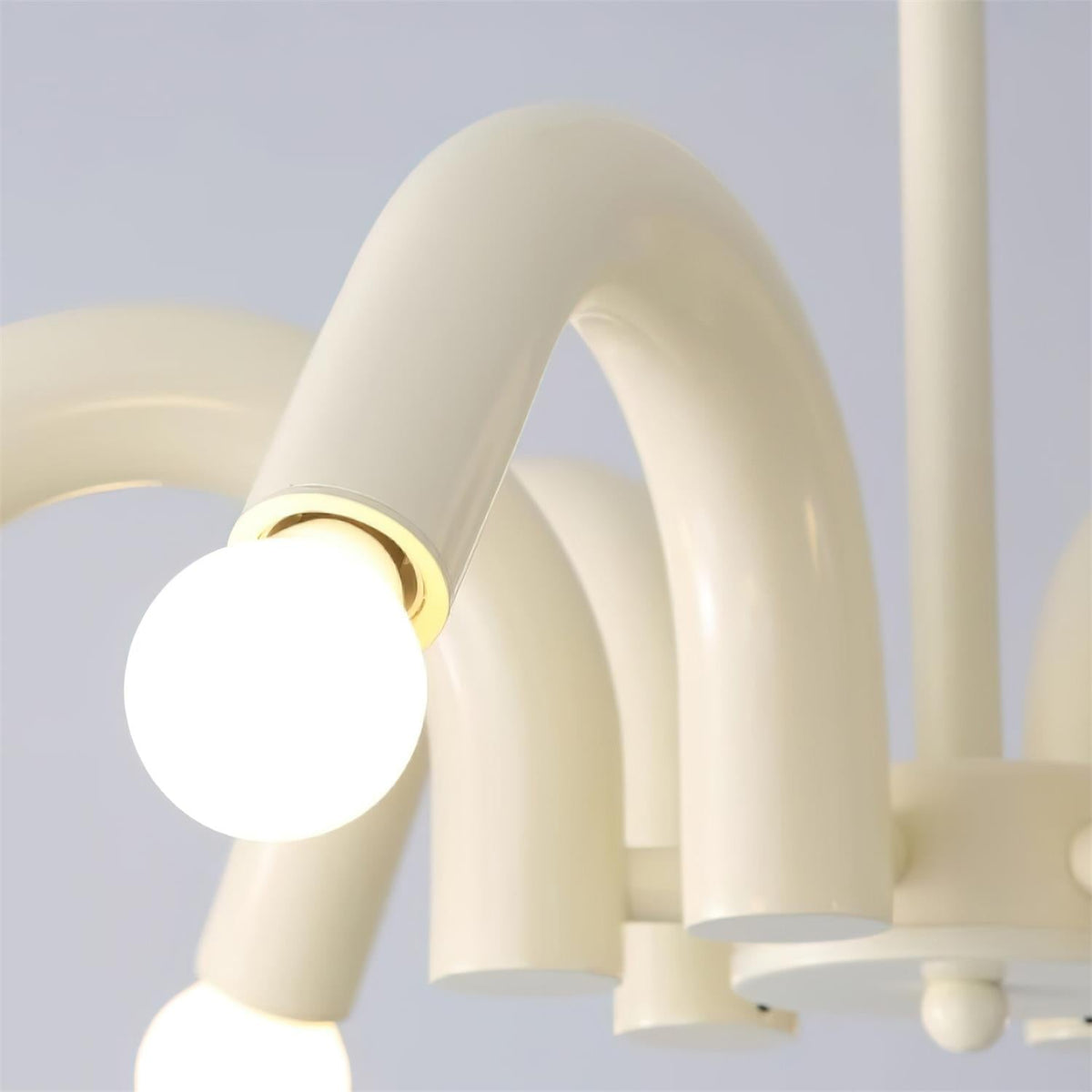 Fivelle Modern Cream Multi-Arm Chandelier-Neutral Decor