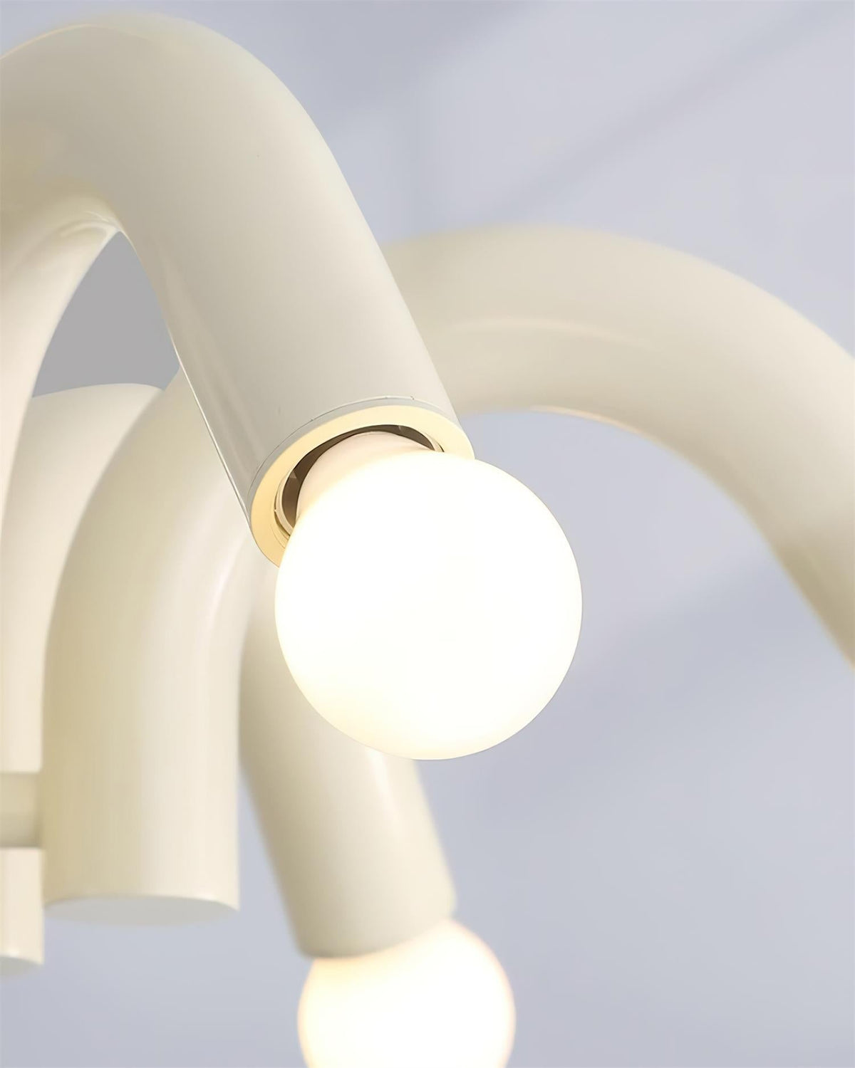 Fivelle Modern Cream Multi-Arm Chandelier-Neutral Decor