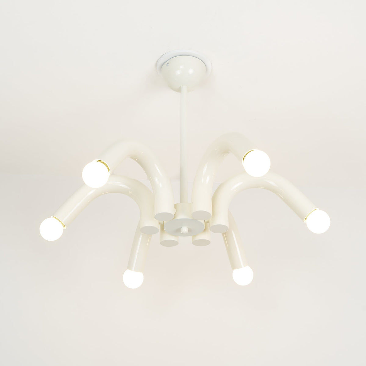 Fivelle Modern Cream Multi-Arm Chandelier-Neutral Decor