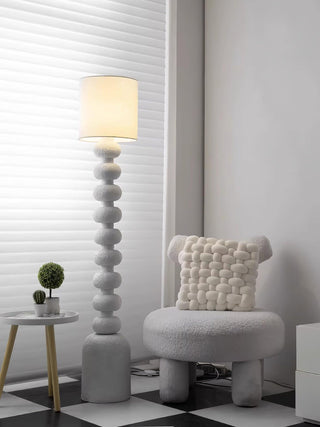 Khev Lampadaire Moderne en Tissu