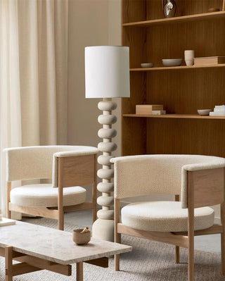 Khev Lampadaire Moderne en Tissu