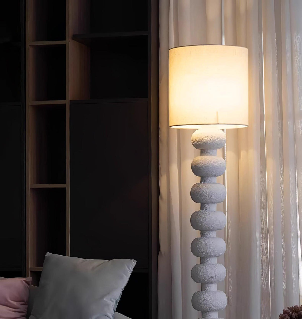 Khev Lampadaire Moderne en Tissu