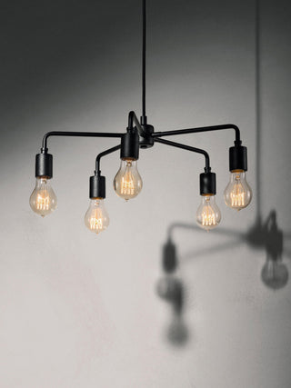 Lustre Métal Industriel Traditionnel Vecarisra