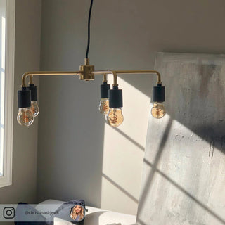 Lustre Métal Industriel Traditionnel Vecarisra