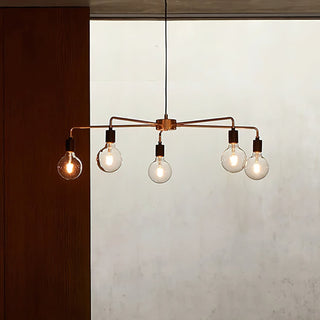 Lustre Métal Industriel Traditionnel Vecarisra