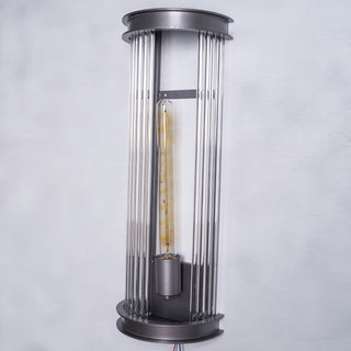 Lampe Murale Métal et Cristal Industrielle Vintage Armarila-Luire