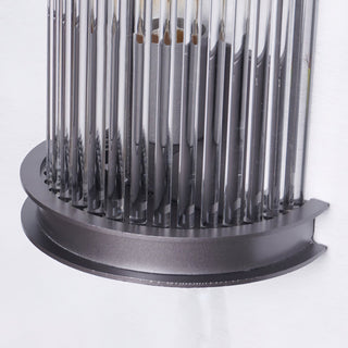 Lampe Murale Métal et Cristal Industrielle Vintage Armarila-Luire